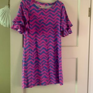 Lilly blue and pink dress